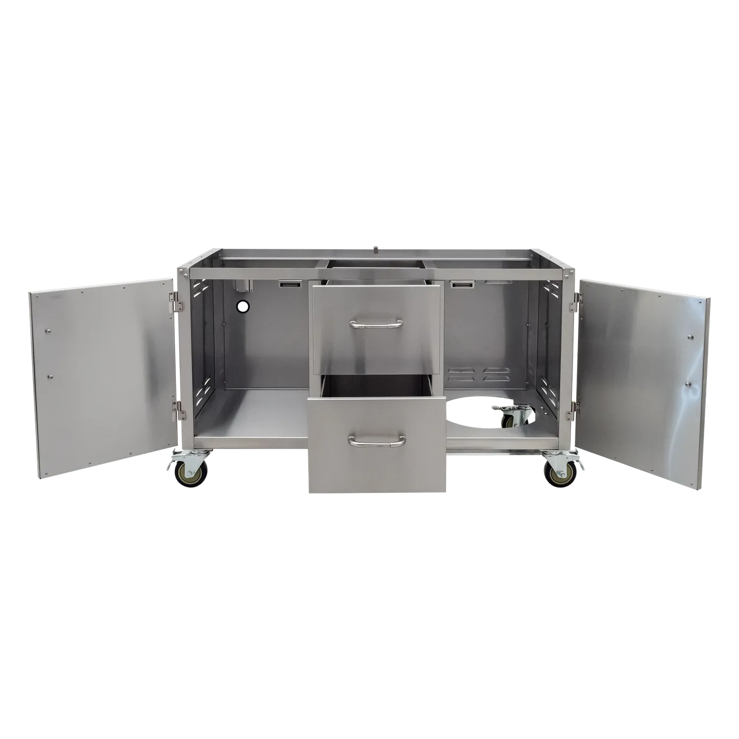 Bull Grill Wagenboden 7-Burner Diablo Grillwagen Edelstahl