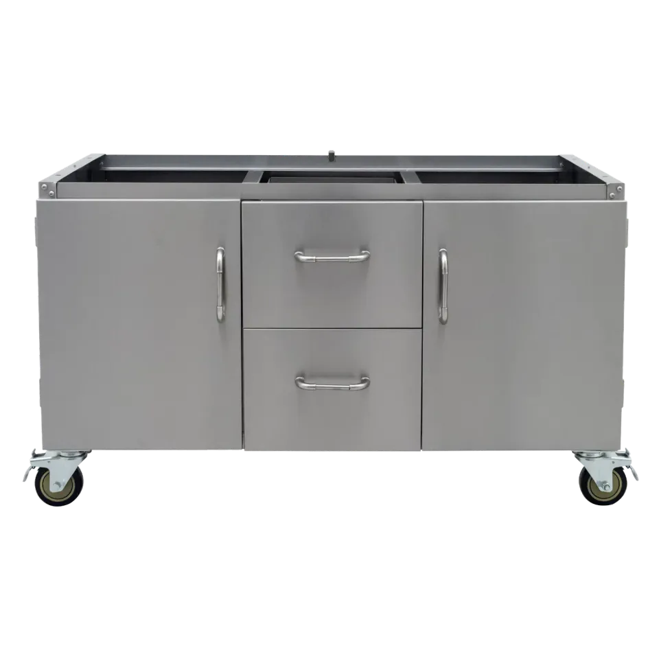 Bull Grill Wagenboden 7-Burner Diablo Grillwagen Edelstahl