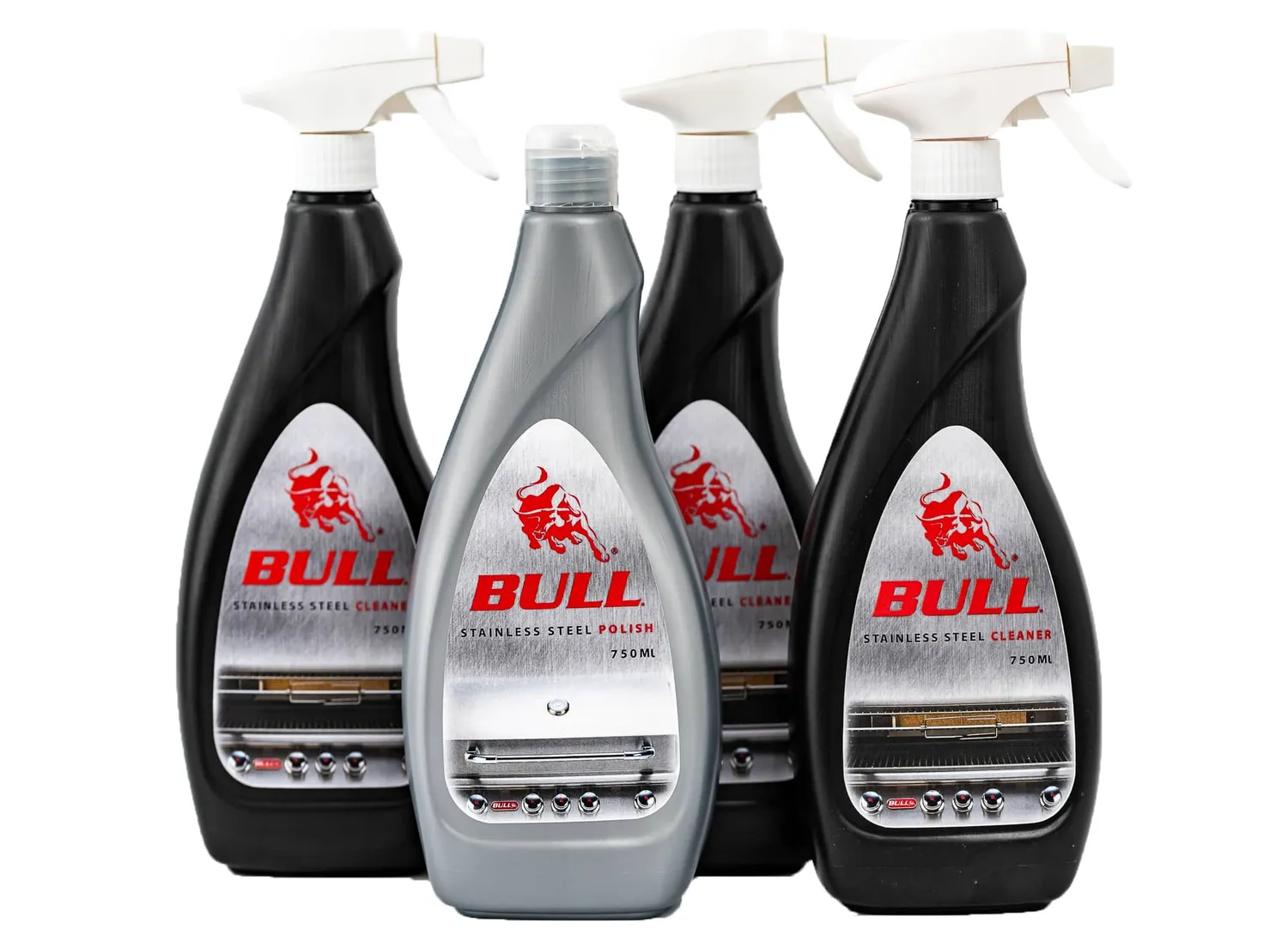 Bull Grill Pflegeset Entfetter Politur 4-teilig