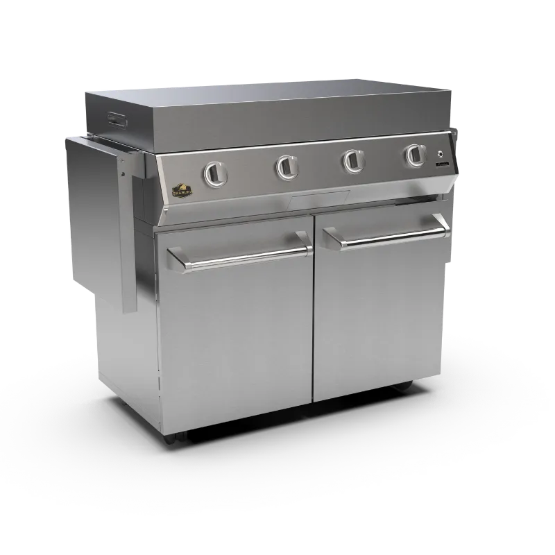 Brabura Inox Cart 40 Unterwagen Edelstahl Grillplatte