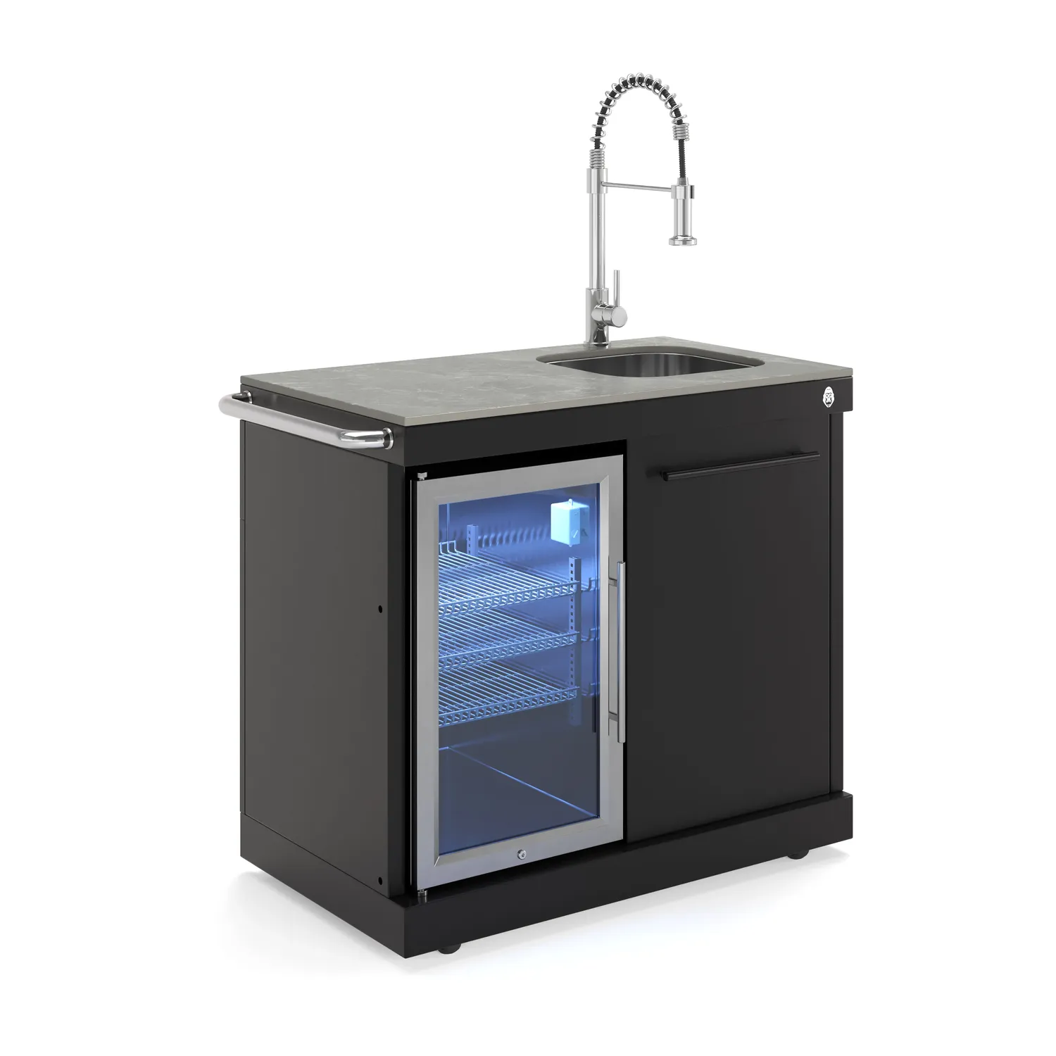 Goriller Empire Cool-Clean Kühlschrank-Spülbecken 63 L Schwarz