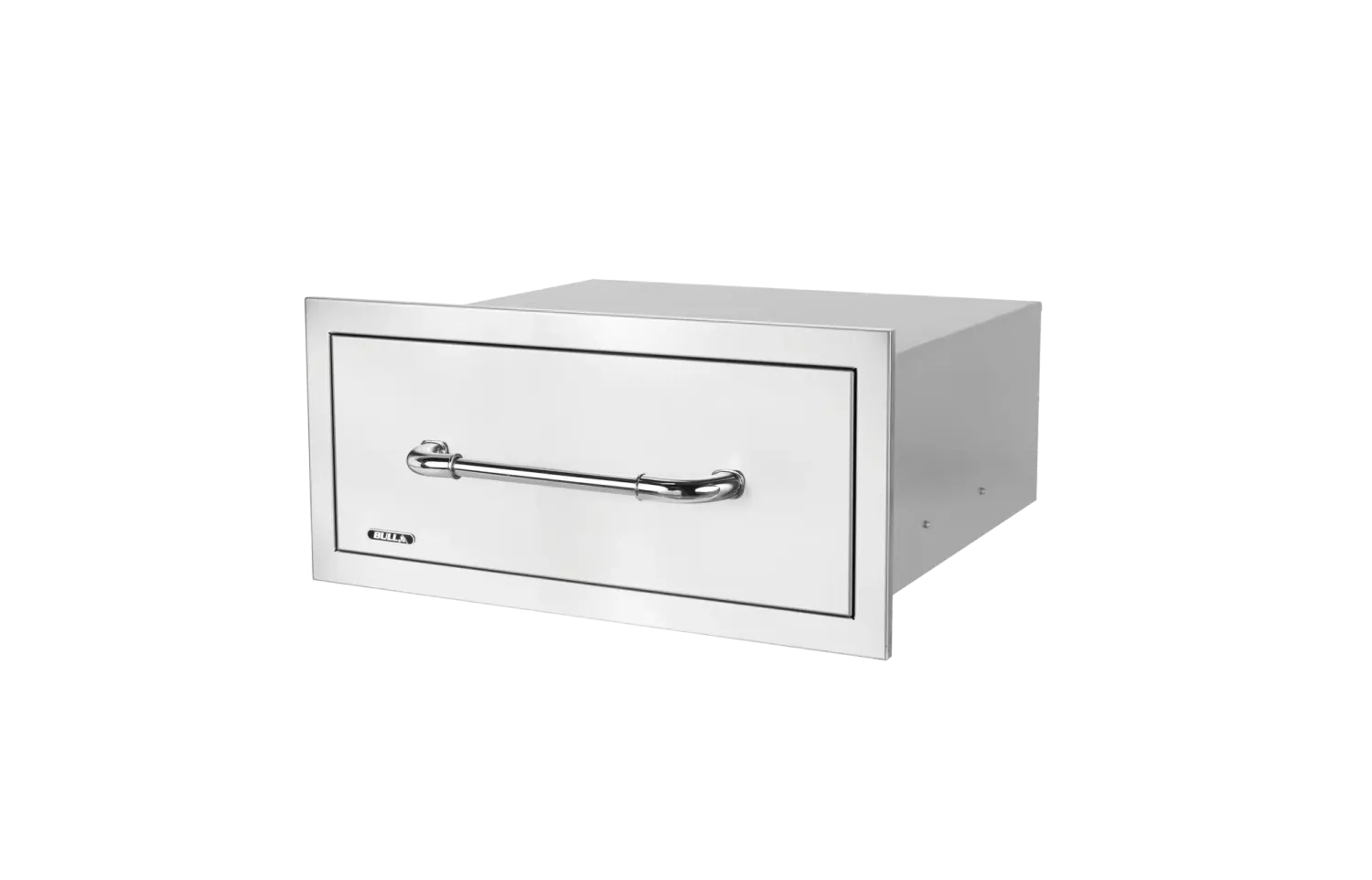 Bull Large Single Drawer Schublade Reveal Edelstahl