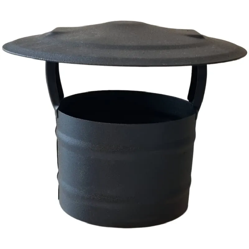 Homeparadise Regenhaube Ofenrohr 130 mm 1,2 mm