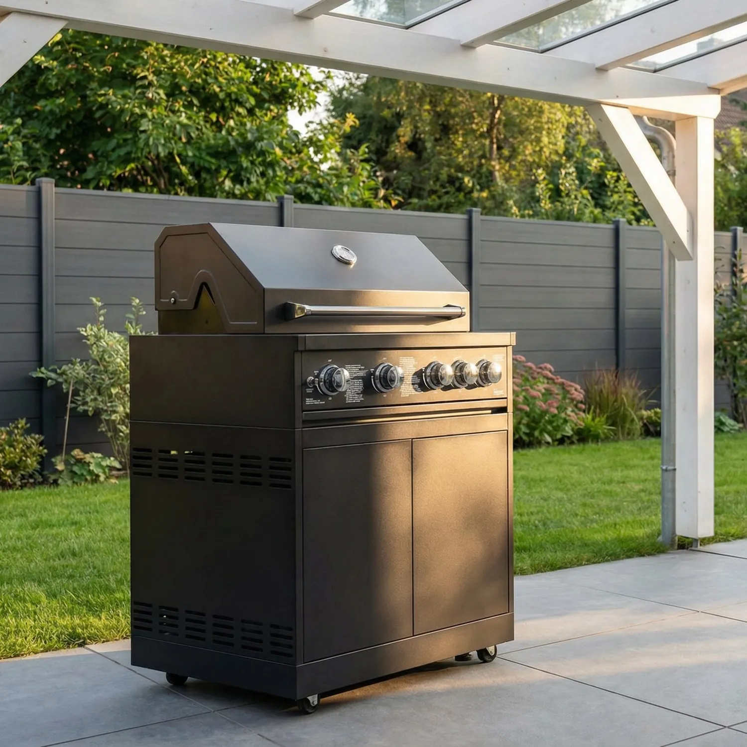 Goriller Jungle 5-Brenner Gasgrill Edelstahl-Rost