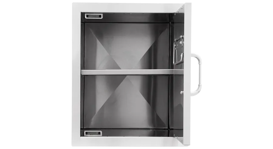 Bull Vertikaltür Innenschrank Edelstahl 80cm
